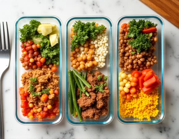 Southern-inspired meal prep kits with portioned ingredients ready to cook